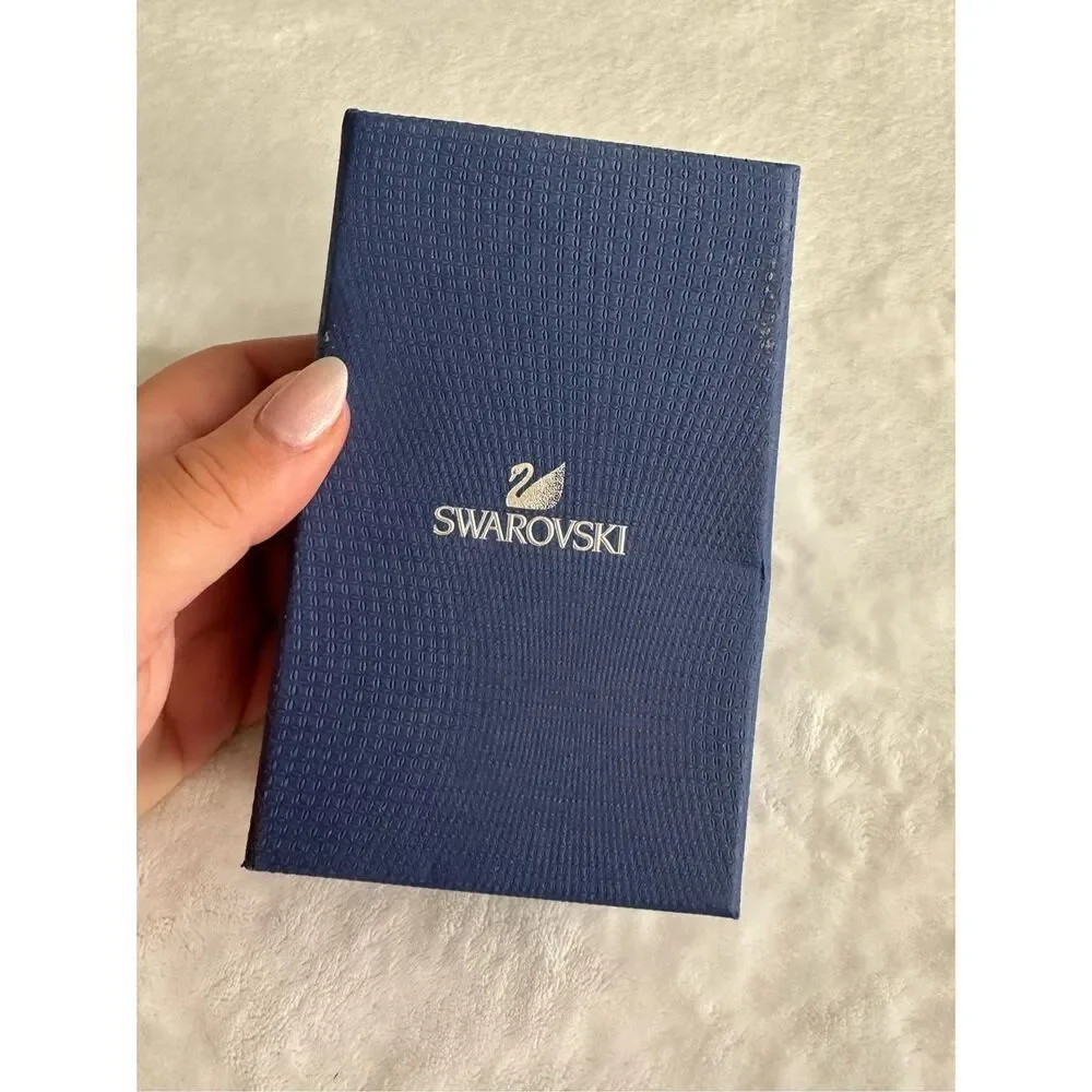 Swarovski necklace dark blue gift box
